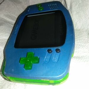 Fully Upgraded RetrNintendo Game Boy Advance - Blue and Lime